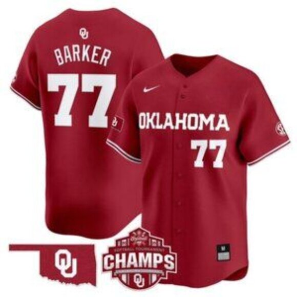 Mens Youths Kids Womens Sydney Barker Jersey Stitched Crimson